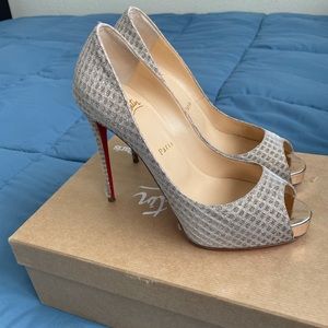 Very Prive 120 Quadro Lurex  Christian Louboutin